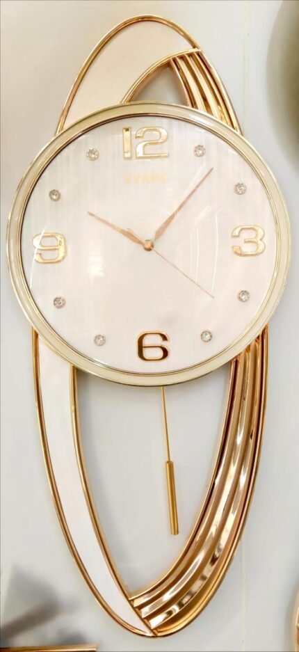 Evans Abstract Modern Loop Pendulum Clock