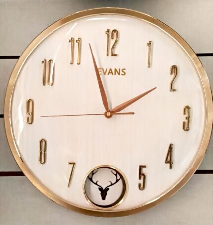 Elegant Peacock Eye Designer Wall Clock (Model V-148)