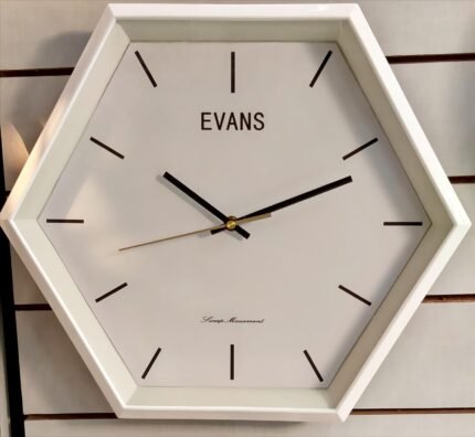 Evans Modern Rose Gold Crystal Studded Square Wall Clock