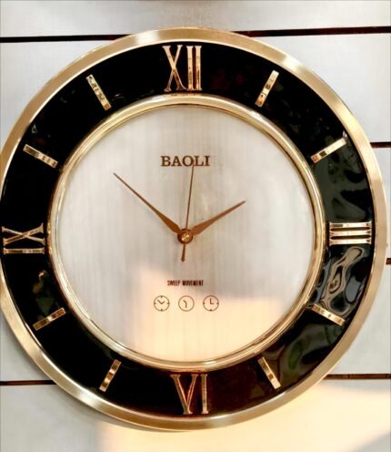 Evans Modern Floral Burst Wall Clock with Crystal Accents