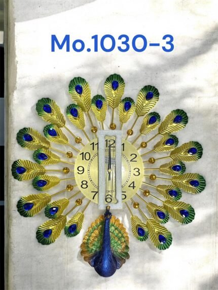Luxury Metal Peacock Wall ClockHome Decor: Enhancing the "Luxury" feel of your interior.