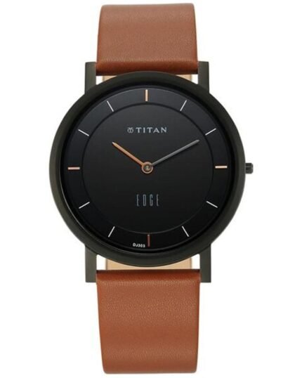 Titan Edge Analog Black Dial Men's WatchThis timepiece belongs to the iconic Titan Edge collection,