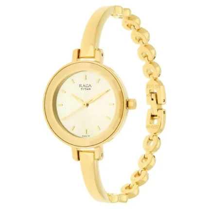 Titan Raga Women's Analog Watch - Champagne Dial