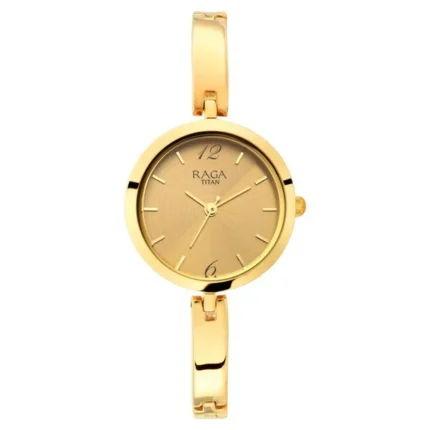 Titan Raga Viva Gold Dial Analog Watch for Women