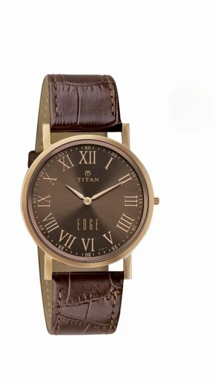 Titan Edge Ultra Slim Analog Watch - Brown Dial (Men's)