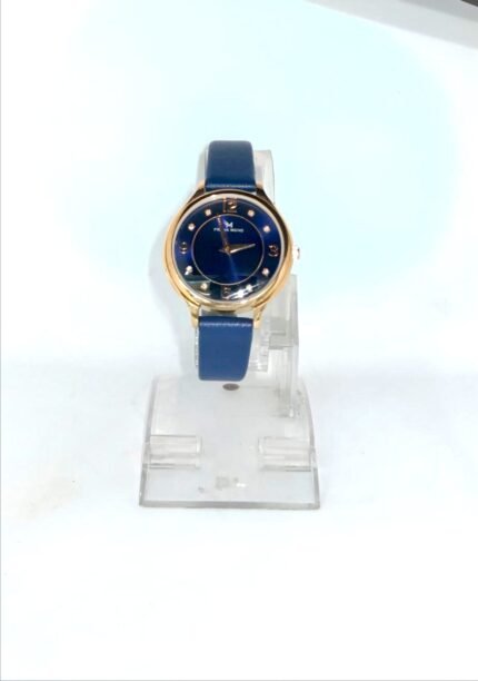 Frank Mond Women's Royal Blue & Gold Analog Watch