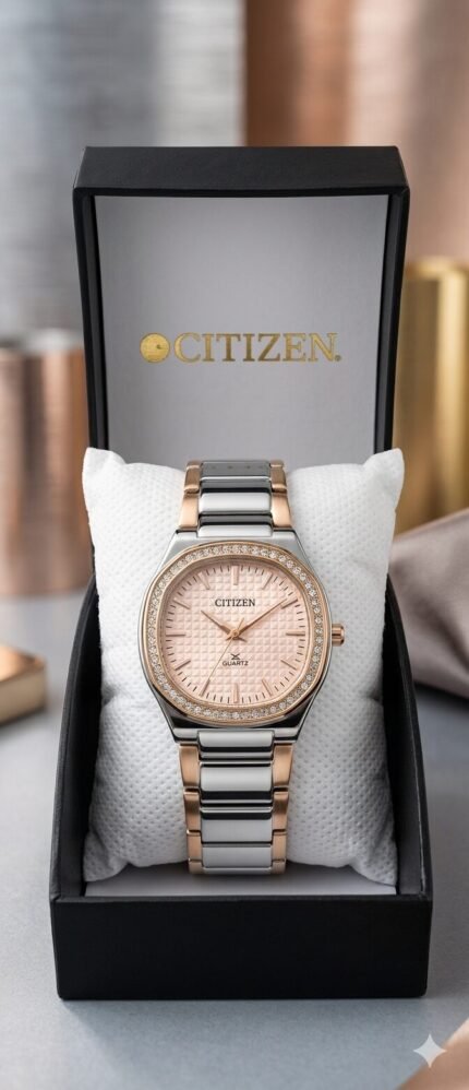Citizen Quartz Two-Tone Rose Gold & Silver Women's Watch