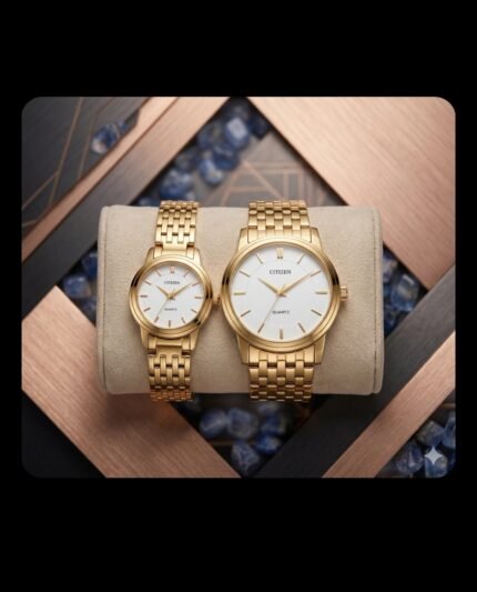 Citizen ​Collection: Quartz (Pair Set) ​Model Suggestion: While specific model numbers can vary by region, these are